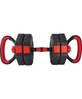 Adjustable weight dumbbell EB Fit 2in1, 10kg