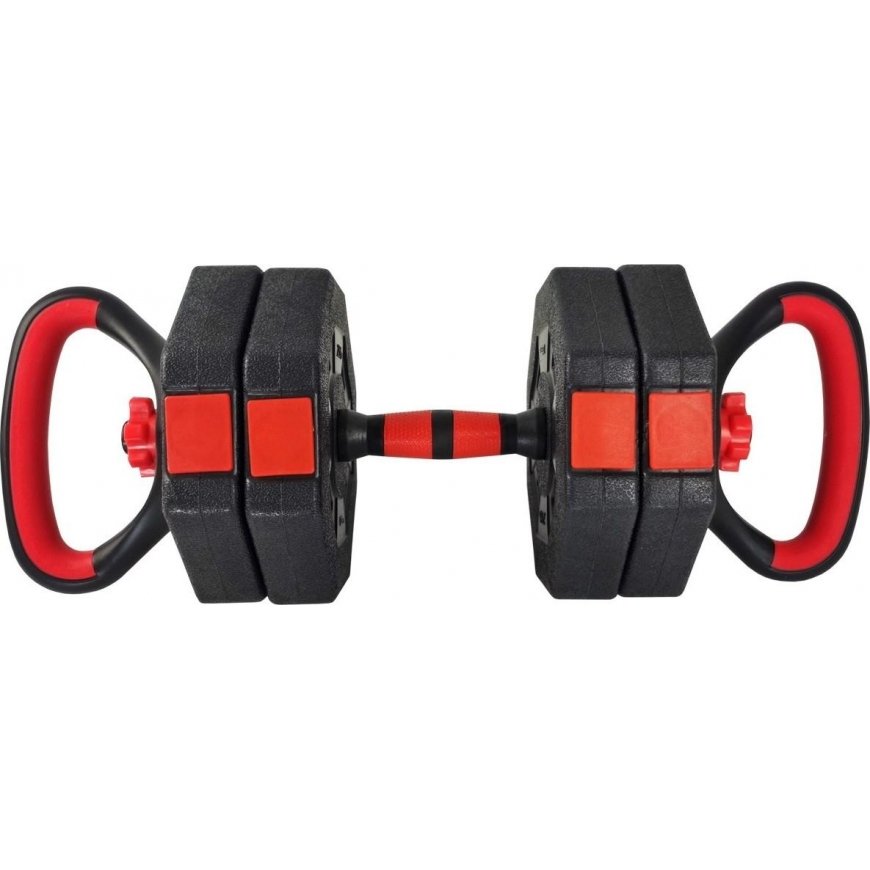 Adjustable weight dumbbell EB Fit 2in1, 10kg