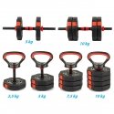 Keičiamo svorio hantelis EB Fit 2in1, 10kg Keičiamo svorio hantelis EB Fit 2in1, 10kg