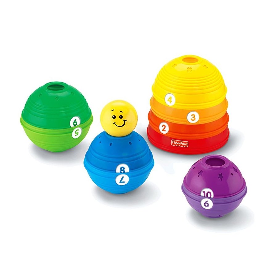 Fisher-Price Brilliant Basics Stack & Roll Cups