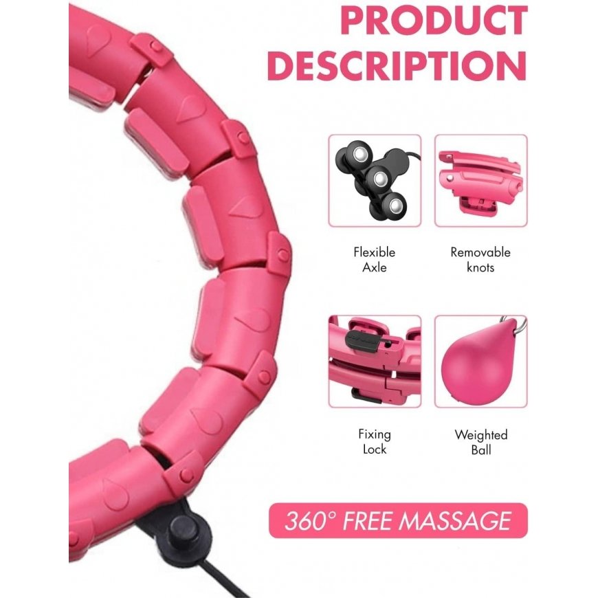 Reach Massaging gymnastic hoop Smart Hula Hoop M1 purple – 3