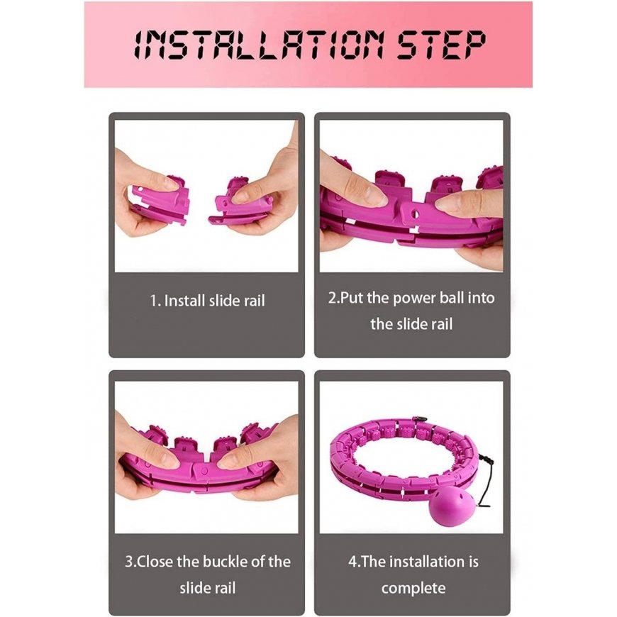 Reach Massaging gymnastic hoop Smart Hula Hoop M1 purple – 4
