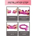Reach Massaging gymnastic hoop Smart Hula Hoop M1 purple Reach Massaging gymnastic hoop Smart Hula Hoop M1 purple