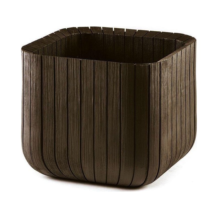 Doniczka Keter Cube Wood Planter L ruda