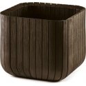 Doniczka Keter Cube Wood Planter L ruda Doniczka Keter Cube Wood Planter L ruda