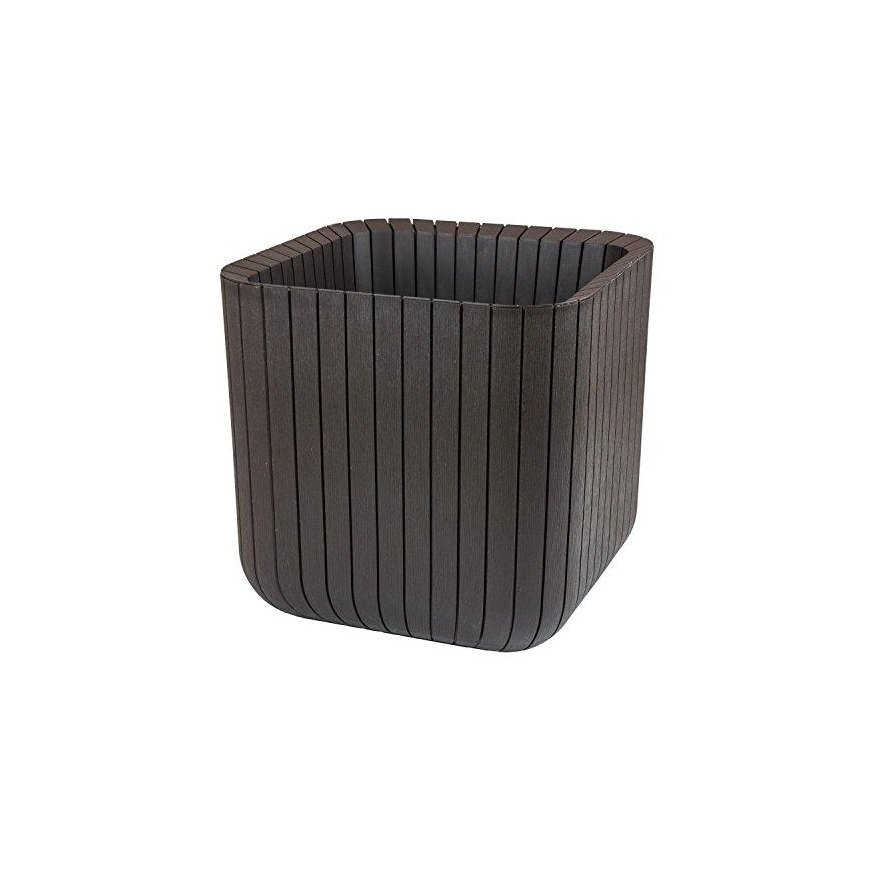 Doniczka Keter Cube Wood Planter L brown – 3