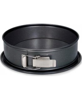 Patisse spring form with tight bottom 28 cm, black steel
