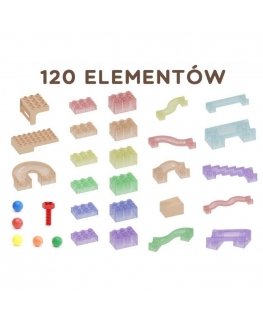 MASTERKIDZ Set Construction Ball Track STEM Board 120 pcs
