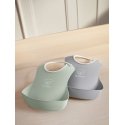 BabyBjörn Baby Bib -ruokalappu, 2 kpl, Grey / Powder Green