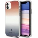 Dėklas US Polo Assn US Polo USHCN61TRDGRB iPhone 11 raudonai mėlyna / mėlyna ir raudona gradiento raštų kolekcija