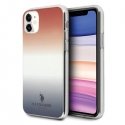 Case US Polo Assn US Polo USHCN61TRDGRB iPhone 11 Red Blue / Blue and Red Gradient Pattern Collection