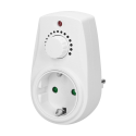 Orno Dimmer su papildomu 2P + Z lizdu (Schuko), max 280W Orno Dimmer su papildomu 2P + Z lizdu (Schuko), max 280W