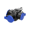 Orno Splash and shock-proof distributor, IP44, 3 sockets 2P + Z, 16A, 230V AC, schuko version Orno Splash and shock-proof distributor, IP44, 3 sockets 2P + Z, 16A, 230V AC, schuko version