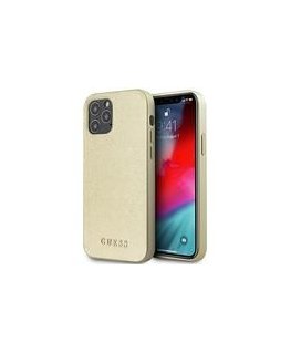 Guess GUHCP12LIGLGO iPhone 12 Pro Max 6.7 inch Gold/Gold Hard Rainbow Case