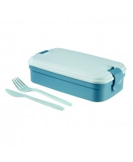 Curver Lunch box ze sztućcami container obiadowy CURVER - blue - universal