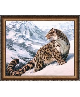 Beldizart Diamond painting set Snow Leopard 50х40 cm AZ-1520