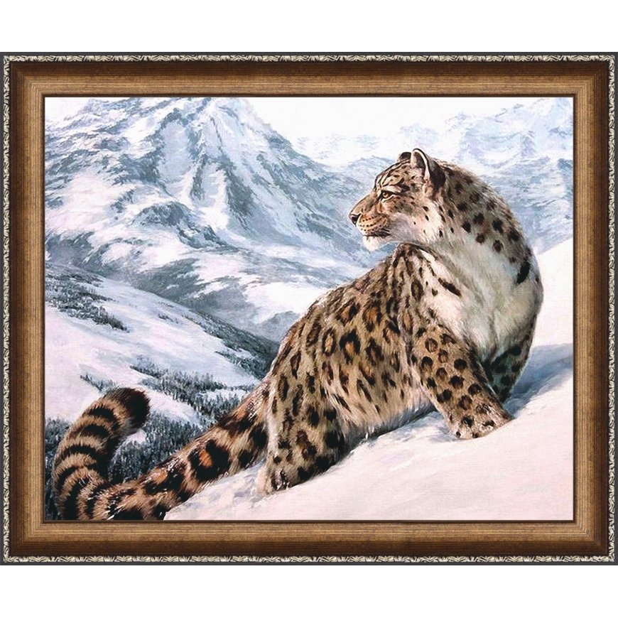 Beldizart Diamond painting set Snow Leopard