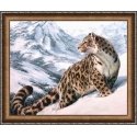 Beldizart Diamond painting set Snow Leopard 50х40 cm AZ-1520 Beldizart Diamond painting set Snow Leopard 50х40 cm AZ-1520