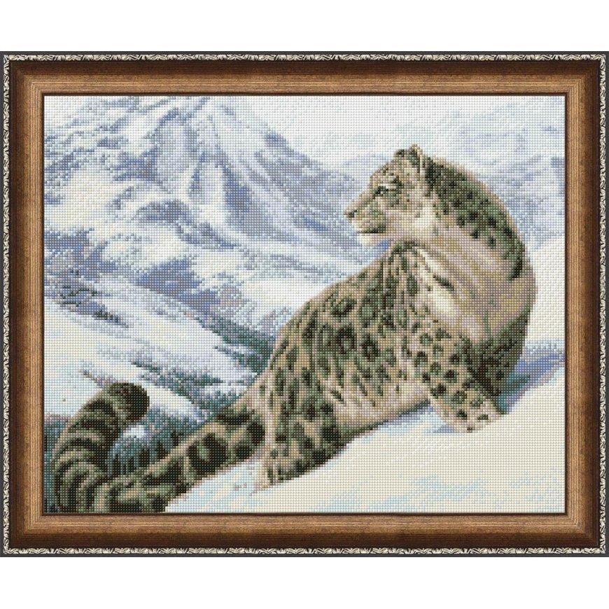 Beldizart Diamond painting set Snow Leopard 50х40 cm AZ-1520 – 2