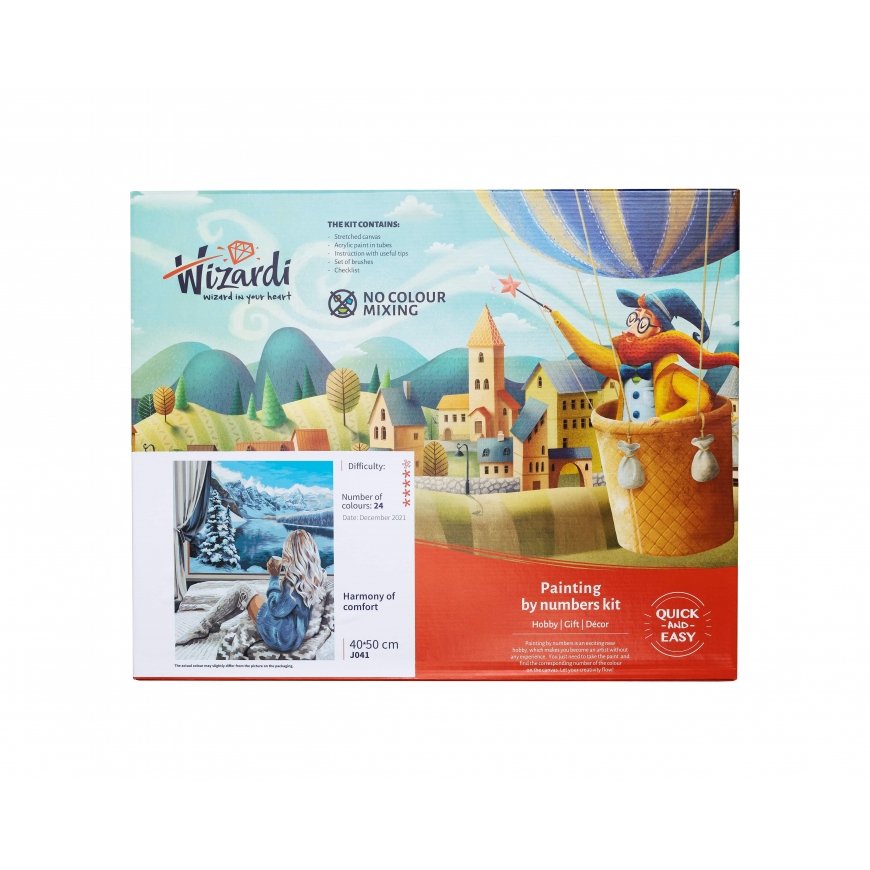 Beldizart Wizardi tapybos pagal numerius rinkinys. Garbingas žvilgsnis 40x50 cm H159 – 2