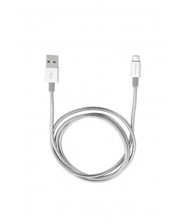 Verbatim 48862 USB kabelis 1 m USB A Micro-USB A Sudrabs