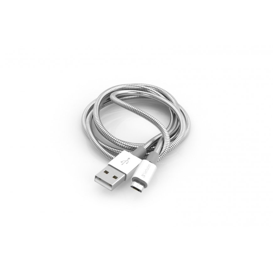 Verbatim 48862 USB kabelis 1 m USB A Micro-USB A Sidabras – 2