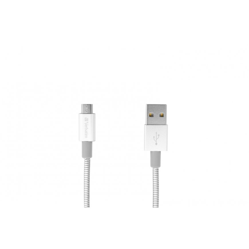 Verbatim Кабель с разъемом micro-USB для синхронизации и подзарядки, 100 см, серебристый – 3
