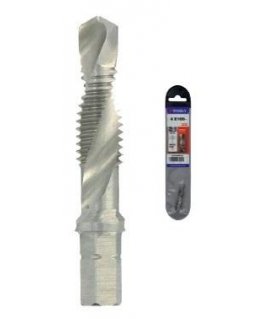 Drill Combination tap with drill (2 in1) HSS, 1/4" hex , M5x0.8xL41 TIVOLY