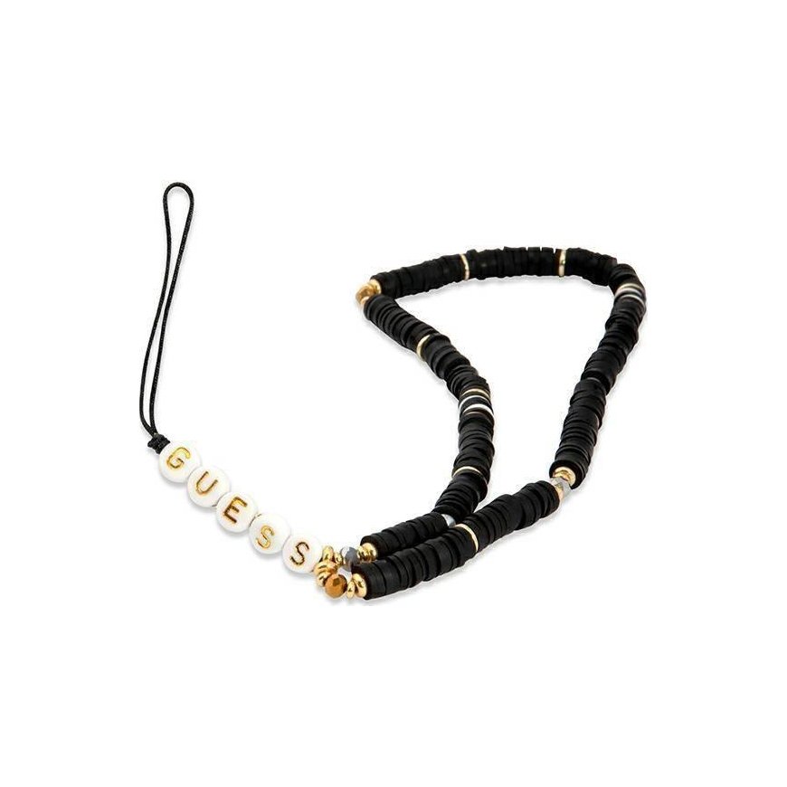Case Guess Guess zawieska GUSTPEARK Phone Strap black/black Heishi Beads