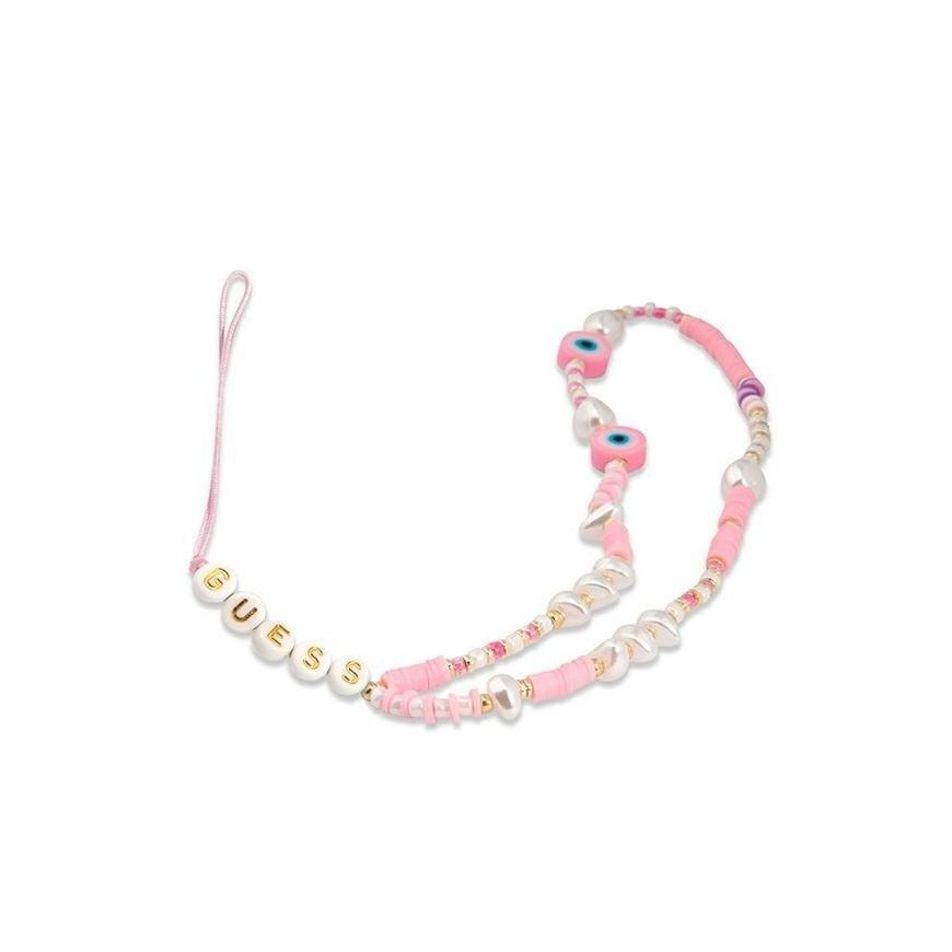 Guess Pendant GUSTSHPP Phone Strap Pink/Pink Shell Beads – 2