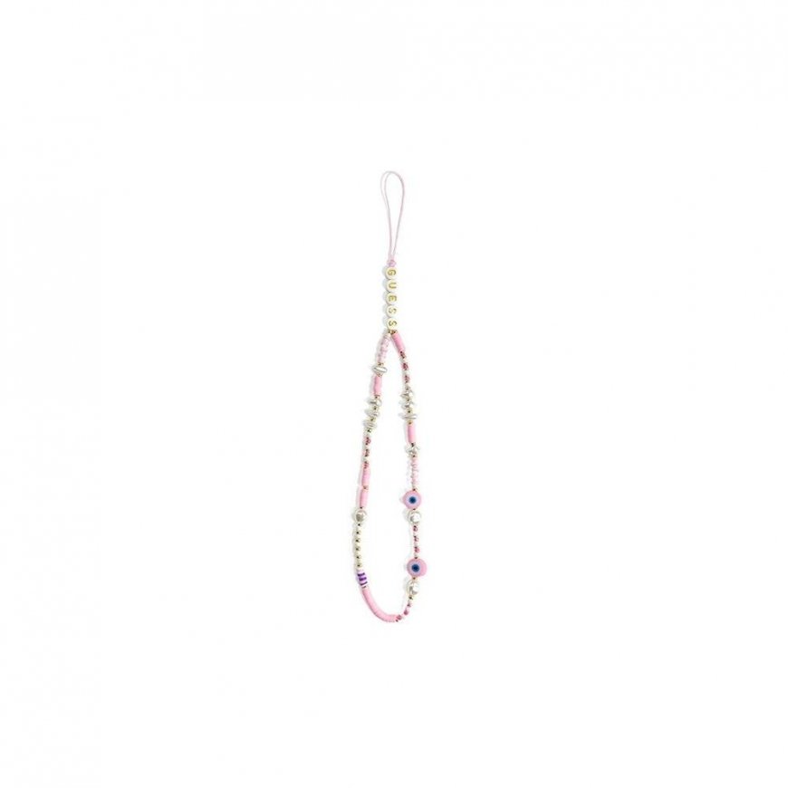 Guess Pendant GUSTSHPP Phone Strap Pink/Pink Shell Beads – 4