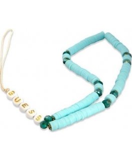 Guess Guess zawieska GUSTPEARP Phone Strap blue/blue Heishi Beads