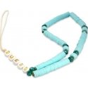 Guess Guess zawieszka GUSTPEARP Phone Strap mėlynas/mėlynas Heishi Beads Guess Guess zawieszka GUSTPEARP Phone Strap mėlynas/mėlynas Heishi Beads