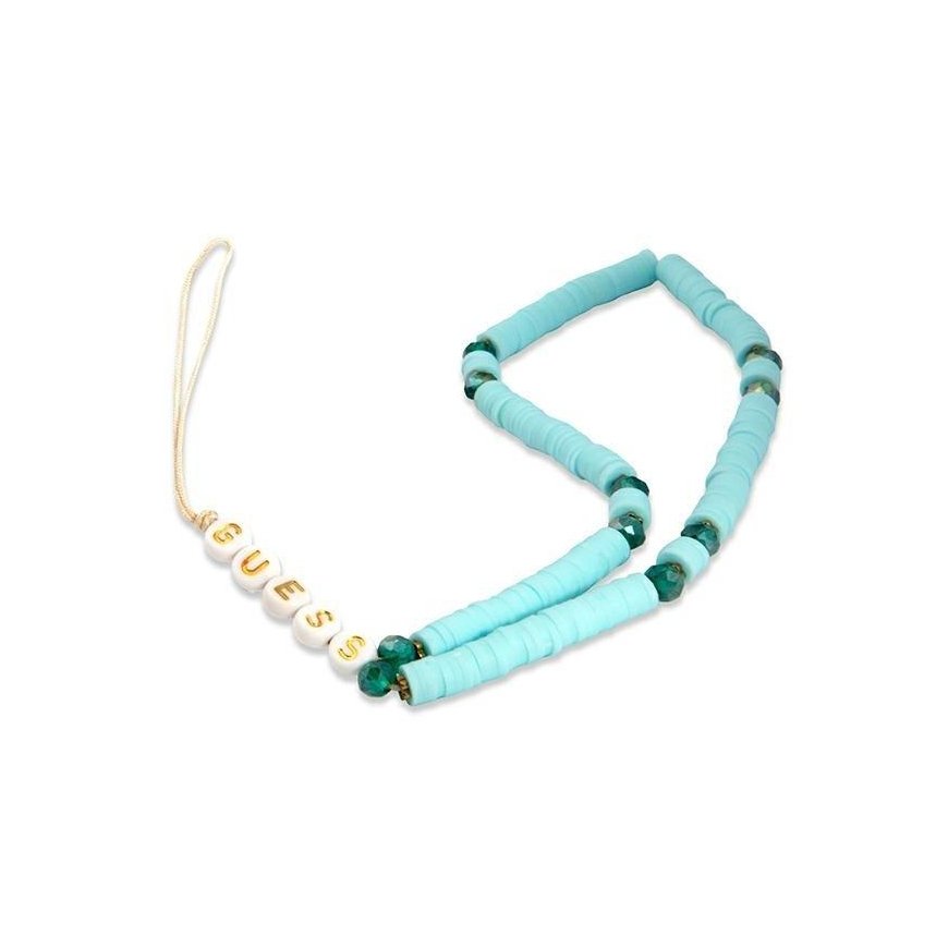 Guess Guess zawieszka GUSTPEARP Phone Strap mėlynas/mėlynas Heishi Beads – 2