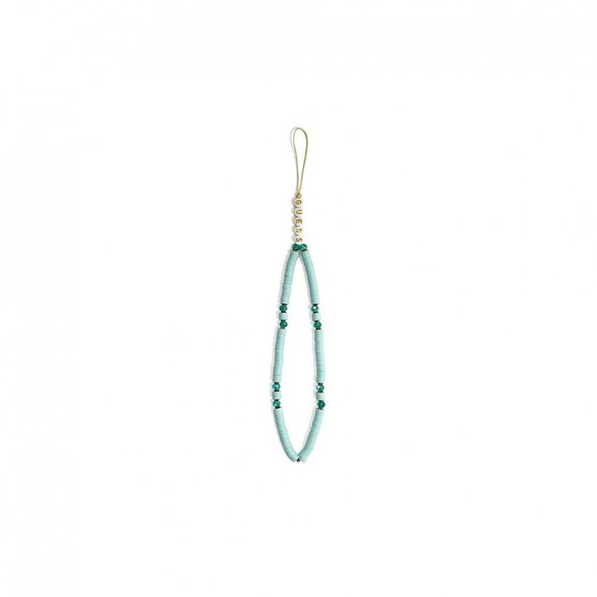 Guess Guess zawieszka GUSTPEARP Phone Strap mėlynas/mėlynas Heishi Beads – 4