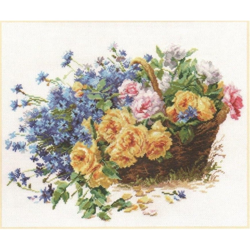 Beldizart Roses and cornflowers S2-27