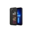 Karl Lagerfeld dėklas iPhone 13 Pro KLHCP13LPCOBK juodas kietas dėklas Multipink Logo
