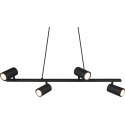 Trio Marley pendant lamp 80 cm, 4-part, GU10, matt black Trio Marley pendant lamp 80 cm, 4-part, GU10, matt black