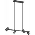 Trio Marley pendant lamp 80 cm, 4-part, GU10, matt black Trio Marley pendant lamp 80 cm, 4-part, GU10, matt black