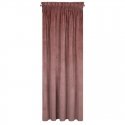 Naktinė užuolaida iš minkšto aksomo Eurofirany DIVA LINE RIA 140X270 cm, juosta/ tunelis/ kabliukai, 300g/m2, spalva: tamsiai ro