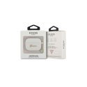 Headphone Guess Guess GUAPLSCHSH AirPods Pro Cover White Silicone Beads Set
