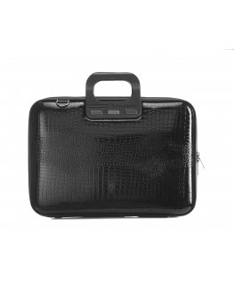Computer bag BOMBATA Shiny Cocco 15'6, black color