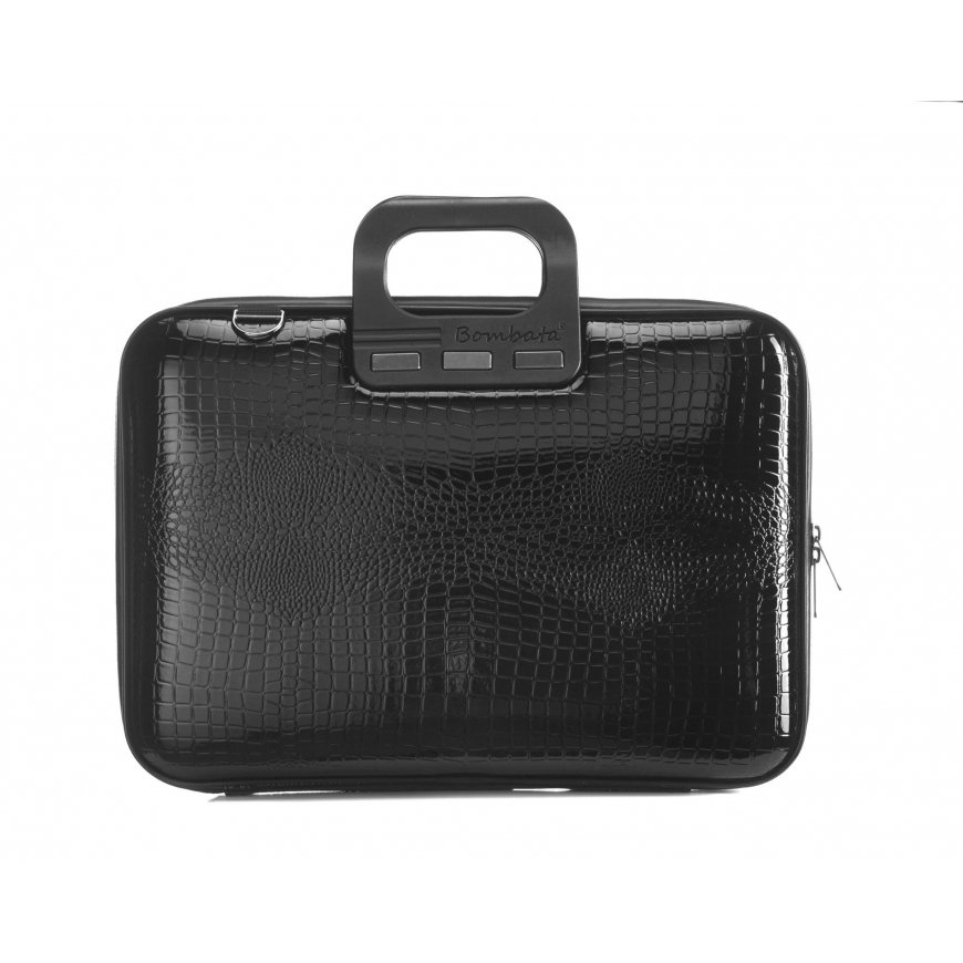Computer bag BOMBATA Shiny Cocco 15'6, black color