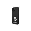 Karl Lagerfeld dėklas iPhone 14 Plus 6,7" KLHMP14MSNCHBCK juodas kietas dėklas Magsafe Silicone NFT Choupette