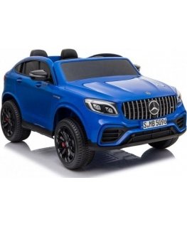 Lean Cars Electric car for children Mercedes GLC 63S, blue lacquered, MP4