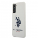 Case Us Polo Assn US Polo USHCS21MSLHRWH S21+ G996 white|white Silicone Logo