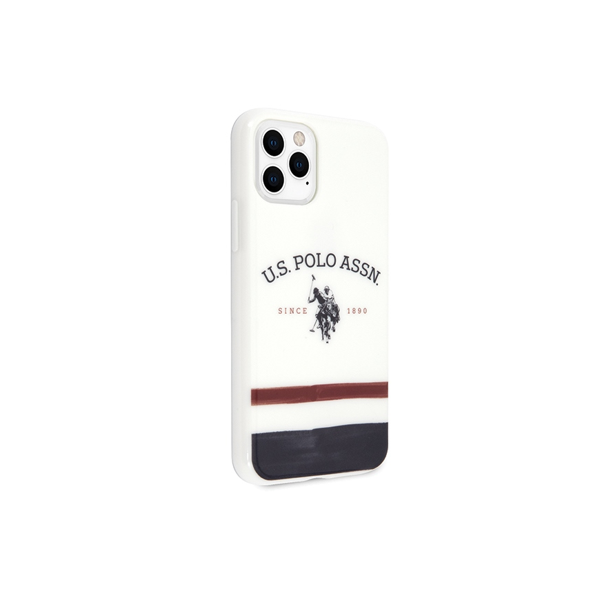 Case Us Polo Assn US Polo USHCN58PCSTRB iPhone 11 Pro white|white Tricolor Pattern Collection – 5