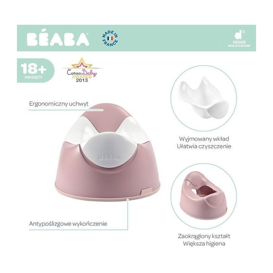 BEABA ERGONOMIC BEDSIDE, OLD Pink – 2