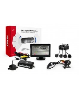 Amio Parkavimo jutiklių rinkinys tft01 4,3 "su kamera hd-315-led 4 jutikliais juodas" auksinis "