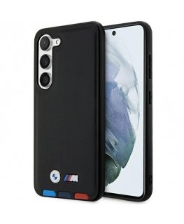 BMW case for Samsung Galaxy S23 Ultra BMHCS23L22PTDK black M HC PU Hot Stamp Tricolor